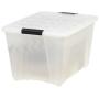 IRIS USA, Inc TB-56D 53 Quart Stack & Pull Box, Multi-purpose Storage Bin, 6 Pack, Pearl
