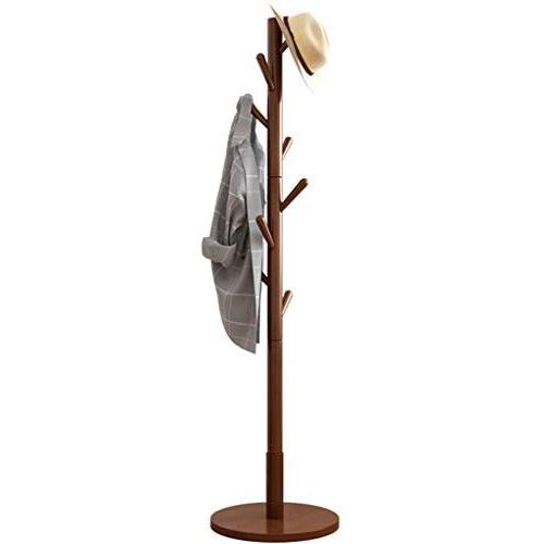 Xuejuanshop Entryway Coat Tree Coat Rack Free Standing Solid Wood Coat Rack Bedroom Clothes Rack Home Creative Hanger Storage Hat Stand