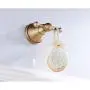 Cigkany Robe Towel Hooks Antique Brass Brushed Bathroom Kitchen Bath Robe Towel Hooks Bedroom Wall Mounted Coat Clothes Single Hook Hanger Lavatory Accessories (Color : Bronze, Size : One Size)