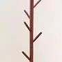TLTLYMJ Coat Rack, Solid Wood Bedroom Hangers, Home Floor, Simple Office Clothes Rack (Color : Wood Color)