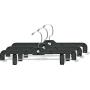 The Great American Hanger Company Matte Black Plastic Bottom Hanger, Boxes of 100 Space Saving Hangers w/ 360 Degree Nickel Swivel Hook for Skirt and Pants The Great American Hanger Company Matte Black Plastic Bottom Hanger, Boxes of 100 Space Saving Hangers w/ 360 Degree Nickel Swivel Hook for Skirt and Pants