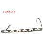 YOYOHOT 6 Pcs Stainless Steel Clothes Hanger Shirts Coat Clothes Holders Hook Space Saver Saving Wonder Magic Non-Slip Hanger Closet Organizer