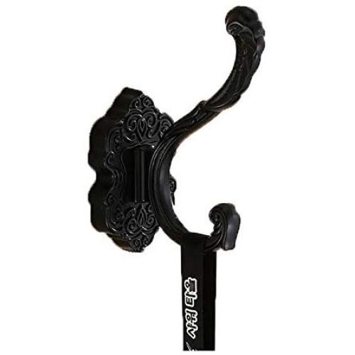 2Pcs Flower Carved Antique Bathroom Kitchen Single Towel Hooks European Wall Mounted Coat Robe Hook Keys Hats Clothes Hangers Home Decorative Hooks Bathroom Towel Bar Toilet Paper Holder Hook Versatil