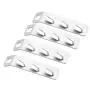 TOPBATHY 4pcs Cascading Clothes Hangers Space Saving Multi Layer Hooks Connection Folding Storage Clothes Rack Hanger
