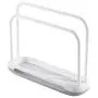 Vaorwne Rag Soap Rack Plastic Countertop Organizer Rack Detachable Dishcloth Sponge Drying Rack Dish Cloth Desktop Rack Hanger Removable Towel Sponge Holder Stand Rack Kitchen(White)