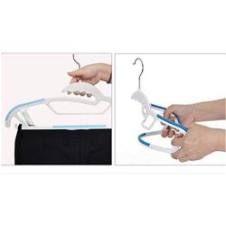 10pcs Children Adult Non-Slip Metal Shirt Trouser Hook Hangers Coat Hanger Clothes Accessories Rack Random Color