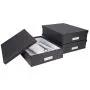 Bigso Oskar Fiberboard Label Frame Document Letter Box, 3.3 x 10.2 x 13.8 in, Dark Grey Bigso Oskar Fiberboard Label Frame Document Letter Box, 3.3 x 10.2 x 13.8 in, Dark Grey