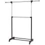 JF World 2 Rod Garment Rack Adjustable Clothes Hanger