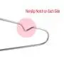HAZOULEN 10 Pack Childrens Stainless Steel Hangers, Kids Clothes Hangers Space Saving Hangers for Closets