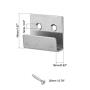 uxcell 4 Pcs Wall Mounted Hook Robe Hooks Single Clothes Hanger With Screws, Stainless Steel uxcell 4 Pcs Wall Mounted Hook Robe Hooks Single Clothes Hanger With Screws, Stainless Steel