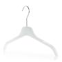 HANGERWORLD 15 Black 13.7inch Plastic Coat Clothes Garment Pants Skirt Hangers Adjustable Clips