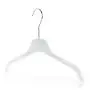 HANGERWORLD 15 Black 13.7inch Plastic Coat Clothes Garment Pants Skirt Hangers Adjustable Clips
