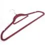 Home 10pcs Plastic Flocking Clothes Hangers with Rail Clothing Organizer Home 10pcs Plastic Flocking Clothes Hangers with Rail Clothing Organizer
