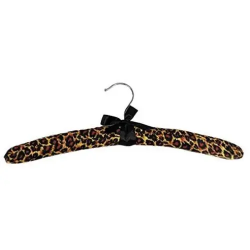 Pillowtex Satin Padded Hangers - Set of 20 Cheetah Print Hangers