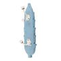Indianshelf Handmade 2 Artistic Vintage Turquoise Wooden Double Loop Clothes Hooks Hangers/Key Hooks for Purse