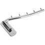 Wall Mounted Foldable Clothes Hanger Rack Coat Hook with Swing Arm Bathroom Towel Bar Drying Storage Organizer for Bedrooms Laundry Rooms Bathrooms Stainless Steel