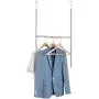 Bextsware Adjustable Durable Closet Hanger Rod, Over The Door Clothes Garment Organizer Rack,Chrome Bextsware Adjustable Durable Closet Hanger Rod, Over The Door Clothes Garment Organizer Rack,Chrome