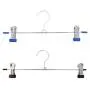 20 Pcs Stainless Steel Trouser Hanger Rack Coat Pants Skirt Hangers Clothes Stand Holder with 2 Adjustable Non-Slip Clips Random Color 20 Pcs Stainless Steel Trouser Hanger Rack Coat Pants Skirt Hangers Clothes Stand Holder with 2 Adjustable Non-Slip Clips Random Color