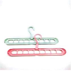 10pcs Random Color Multi-Port Support Circle Clothes Hanger Clothes Drying Racks Multifunction Plastic Scarf Clothes Hanger Hangers Storage Rack