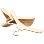 10pcs Mini Wooden Clothes Hanger Doll Accessory Doll Clothes Coat Dress Organizer