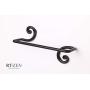 Decorative Wrought Iron Hand Towel Holder | Swirl Towel Bar Rack for Kitchen, Bathroom etc. | Wall Mount Dish Towel Rod Hanger | Handmade by RTZEN-Décor | Easy Installation