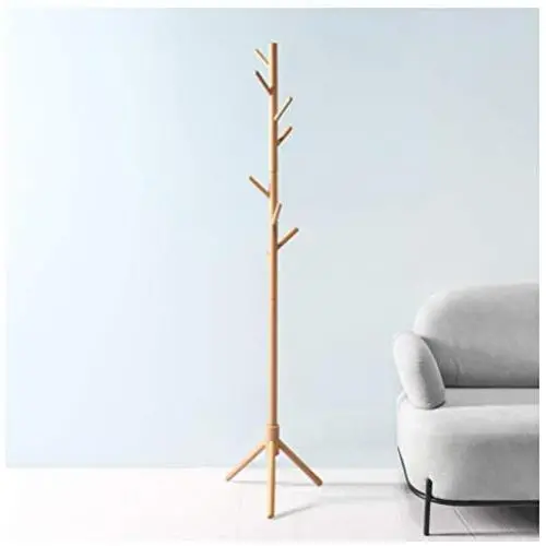 Q_Entryway Furniture Solid Wood Coat Rack Simple Modern Hanger Floor Simple Clothes Rack Bedroom Living Room Clothes Tree Hall Trees Q_Entryway Furniture Solid Wood Coat Rack Simple Modern Hanger Floor Simple Clothes Rack Bedroom Living Room Clothes Tree Hall Trees