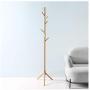 Q_Entryway Furniture Solid Wood Coat Rack Simple Modern Hanger Floor Simple Clothes Rack Bedroom Living Room Clothes Tree Hall Trees