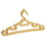 Cabilock 10pcs Plastic Clothes Hangers Heavy Duty Hangers Non Slip Clothes Hanger for Wardrobe Space Saving Hangers (Yellow)