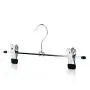 HANGERWORLD 10 Chrome 12inch Metal Pants Skirt Adjustable Clip Coat Clothes Garment Hangers HANGERWORLD 10 Chrome 12inch Metal Pants Skirt Adjustable Clip Coat Clothes Garment Hangers