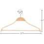 Freitec Solid Wood Cloth Hangers with Non Slip Bar Notched Shoulder and 360 Degree Swivel Hook, Set of 10 Freitec Solid Wood Cloth Hangers with Non Slip Bar Notched Shoulder and 360 Degree Swivel Hook, Set of 10