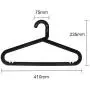 10Pcs Adult Clothes Hangers for Jeans Pants Coat Hanger Home Storage Holder Dress Hanger Dying Racks Plastic Hanger Random Color