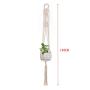 Flosky 3pcs/Set Macrame Plant Hanger Indoor Outdoor Hanging Basket Flower Pots Rope Net