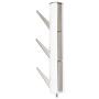 Umbra Flapper Coat Rack, Clothing Hanger, Umbrella Holder, and Hat Organizer, Great for Entryway, White/Nickel