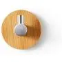 Yagaga Multifunctional Kitchen Utensil Utility Hanger, L Shaped Adhesive Hooks Bamboo Stainless Steel Wall Hangers Clothes Towel Multifunctional (Single Hook)