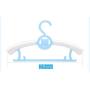 She-love 10 Pcs Cartoon Babys Hanger Retractable Adjustable Clothes Hanger Non-Slip Durable Hangers for Children Adult (Blue)