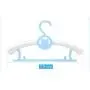 She-love 10 Pcs Cartoon Babys Hanger Retractable Adjustable Clothes Hanger Non-Slip Durable Hangers for Children Adult (Blue)