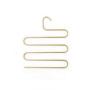 WZP Hanger Multi-Function S-Type Pants Rack,Gold Aluminum Hangers Home Drying Rack Easy to Clean/Golden/As Shown