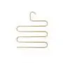 WZP Hanger Multi-Function S-Type Pants Rack,Gold Aluminum Hangers Home Drying Rack Easy to Clean/Golden/As Shown WZP Hanger Multi-Function S-Type Pants Rack,Gold Aluminum Hangers Home Drying Rack Easy to Clean/Golden/As Shown