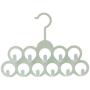 jiulonerst 11 Holes Clothes Tie Belt Shawl Scarf Hanger Display Holder Closet Organizer for Home Decor