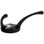 Misszone 10 PCS Dual Coat Hook Single Large Wall Mounted Robe Hat Clothes Towel Hanger for Bathroom Kitchen Bedroom (Black)