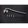 1Set Solid 304 Stainless Steel Wall Mounted Clothes Drying Rack Hanger Hooks with Swing Arm Holder Clothing Hanging System Heavy Duty Closet Towel Garment Storage Organizer for Bathroom Bedroom