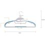 10pcs Random Color Adult Plastic Hangers Clothes, Garment Coat Hanger for Ladies Clothes Dress