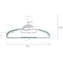 10pcs Random Color Adult Plastic Hangers Clothes, Garment Coat Hanger for Ladies Clothes Dress