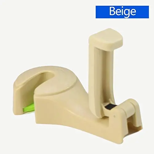 Car Headrest Hook with Phone Holder Seat Back Hanger for Bag Handbag Purse Grocery Cloth Portable 2in1 Multifunction Clips Hook (Beige) Car Headrest Hook with Phone Holder Seat Back Hanger for Bag Handbag Purse Grocery Cloth Portable 2in1 Multifunction Clips Hook (Beige)