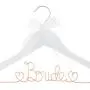 Ella Celebration Bride to Be Wedding Dress Hanger Wooden and Wire Hangers for Brides Gowns, Dresses (White with Rose Gold Wire) Ella Celebration Bride to Be Wedding Dress Hanger Wooden and Wire Hangers for Brides Gowns, Dresses (White with Rose Gold Wire)