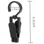 Laundry Hooks Clip,Swivel Hanging Curtain Clips Clothes Pins,Beach Towel Clips for Beach/Pool/Lounge Chair Towel- Keep Your Towel, Clothes Hangers from Blowing Away 24pcs(4.3 Inches,White&black)