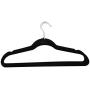 20pcs Non-Slip Flocked Velvet Huggable Hangers,Clothes Hangers Shirts Sweaters Dress Hanger Hook Drying Rack (Black) 20pcs Non-Slip Flocked Velvet Huggable Hangers,Clothes Hangers Shirts Sweaters Dress Hanger Hook Drying Rack (Black)