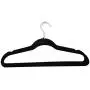 20pcs Non-Slip Flocked Velvet Huggable Hangers,Clothes Hangers Shirts Sweaters Dress Hanger Hook Drying Rack (Black) 20pcs Non-Slip Flocked Velvet Huggable Hangers,Clothes Hangers Shirts Sweaters Dress Hanger Hook Drying Rack (Black)