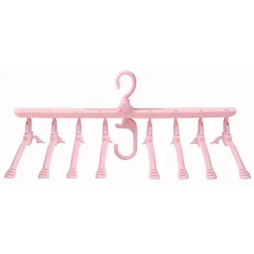Bamboo Multi-Function Hanger Storage Artifact Clothes Shelf Hanger Home Clothes Hanger Shake Magic Coat Support Multi-Layer Folding
