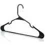 Neaties American Made Black Plastic Hangers with Notches, Plastic Clothes Hangers Ideal for Everyday Use, Clothing Standard Hangers, 60pk Neaties American Made Black Plastic Hangers with Notches, Plastic Clothes Hangers Ideal for Everyday Use, Clothing Standard Hangers, 60pk